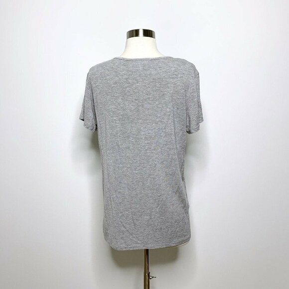 Gaze Womens Top Medium Gray Tis The Season To Be Preggers - Picture 3 of 6